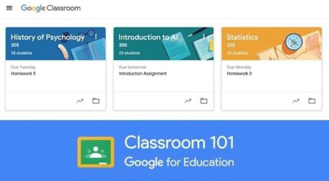 Google Classroom LMS Dashboard
