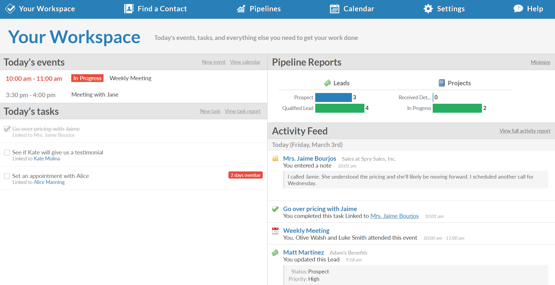Less Annoying CRM Software