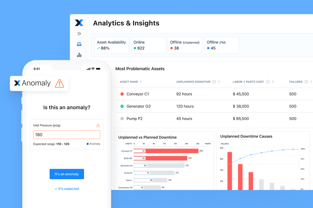 MaintainX CMMS software mock up