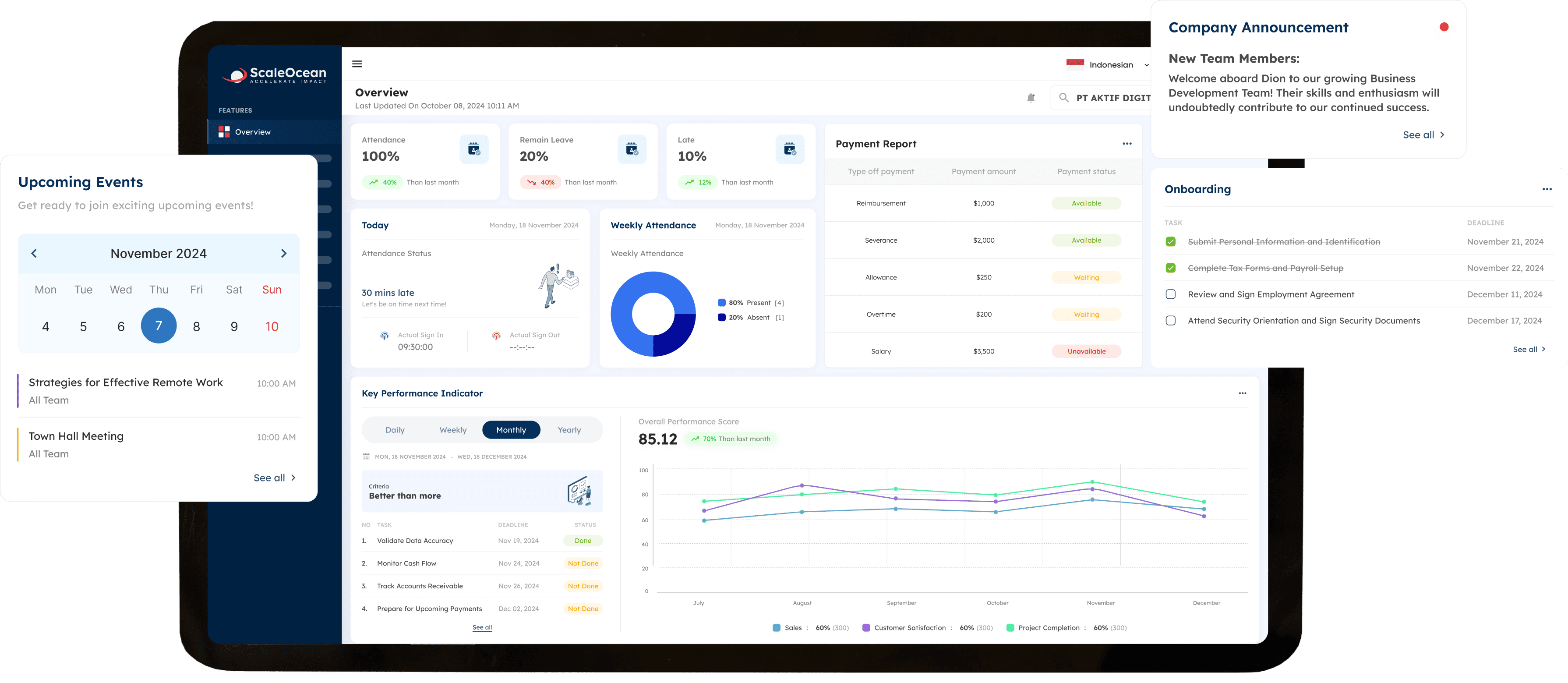ScaleOcean HR mockup software