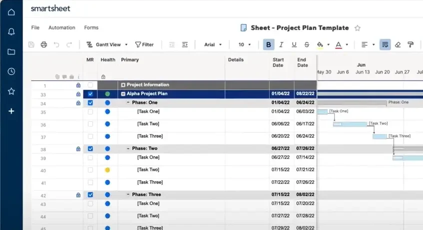 Smartsheet Project Management