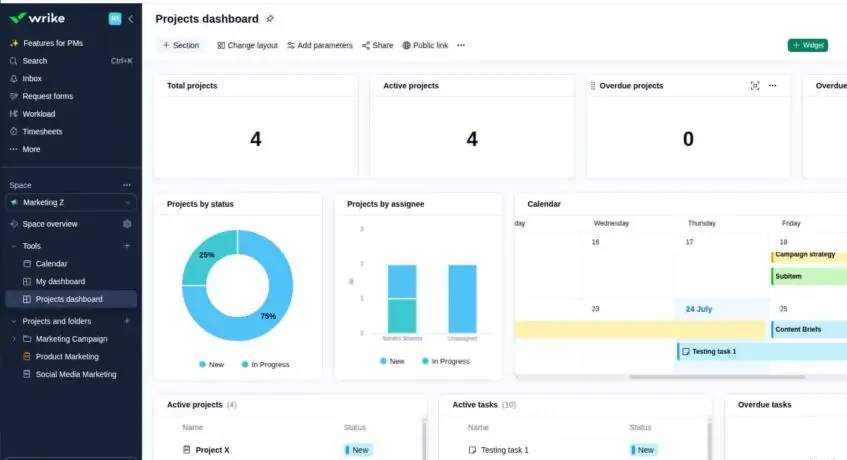 Wrike Project Management System