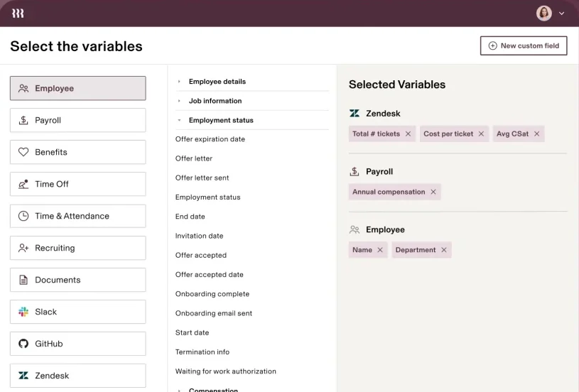 Rippling Onboarding System dashboard