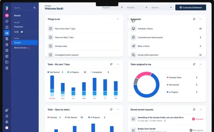 DoorLoop Property Software Dashboard