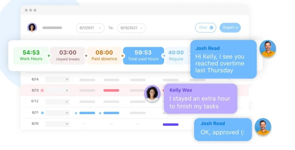 Connecteam Attendance Software Dashboard