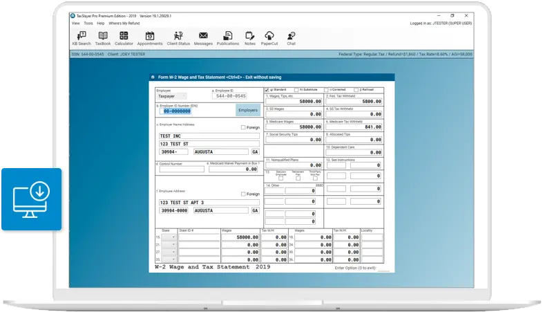 TaxSlayer System Dashboard