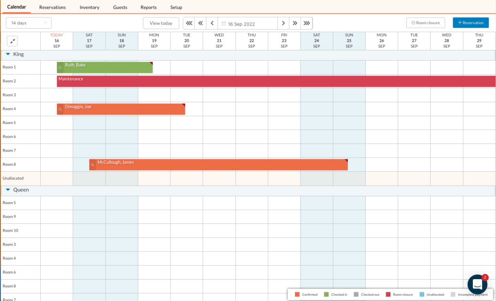 Little Hotelier's hotel management software