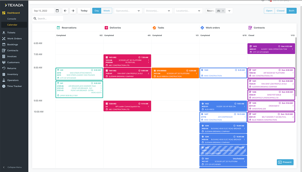 Texada Rental Management Software