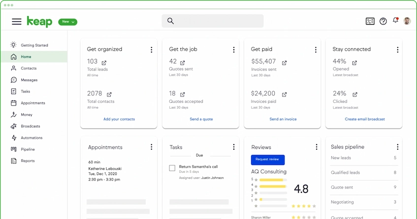 Keap Sales Management Software