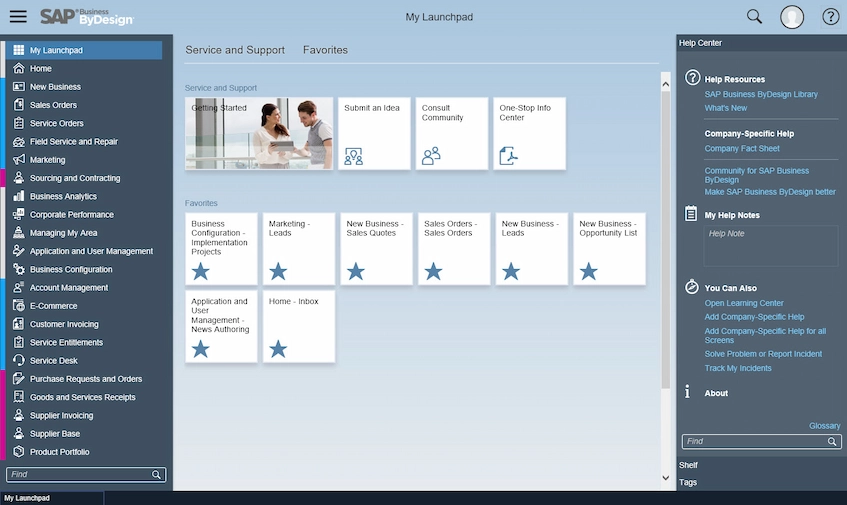 SAP Business ByDesign medical device erp