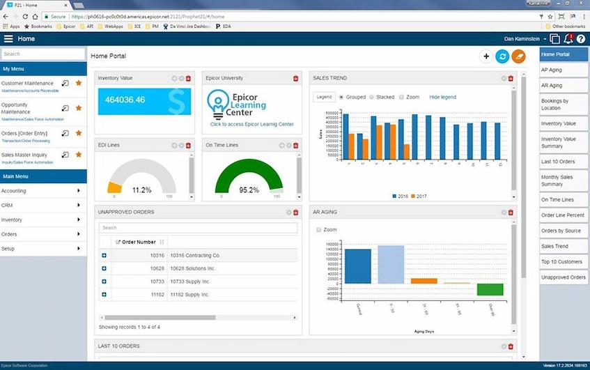Epicor ERP for Professional Service Industry