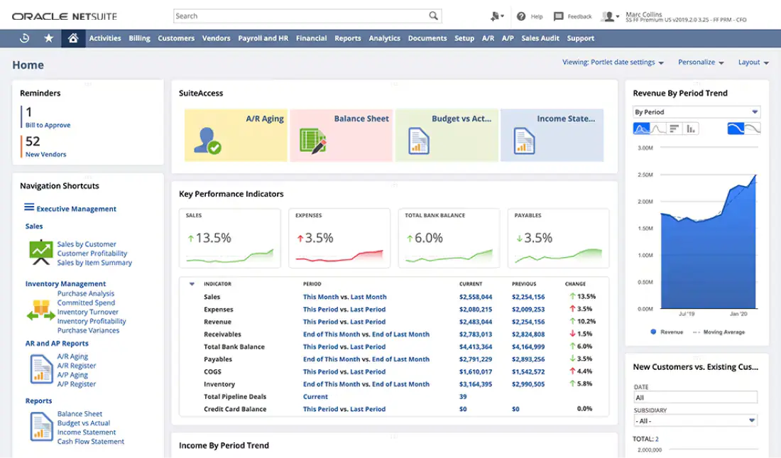 Oracle NetSuite ERP Software