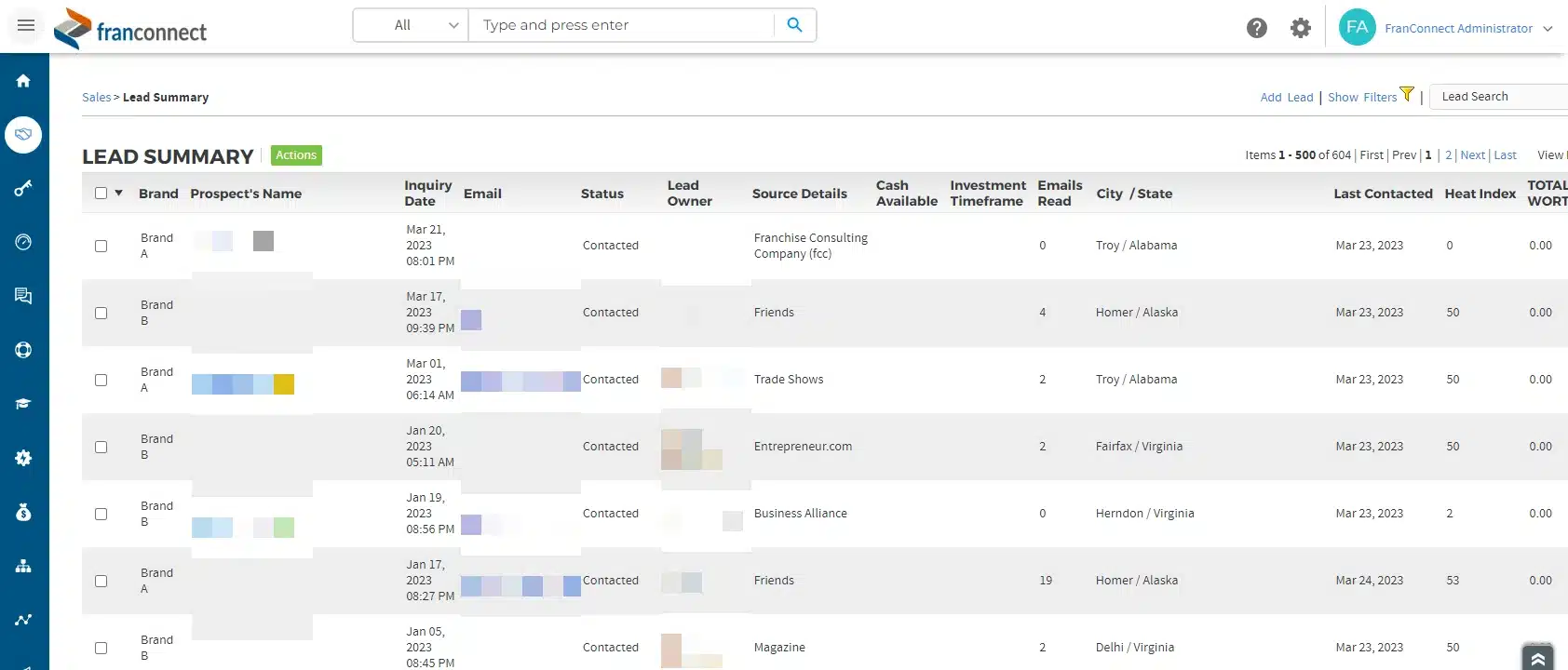 FranConnect Franchise Management Software