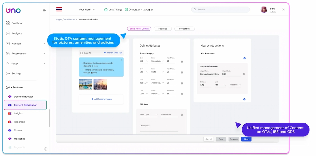 Uno by RateGain Hotel Management Software
