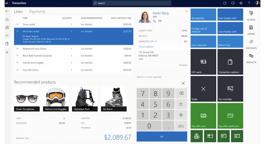 software retail microsoft dynamics 365