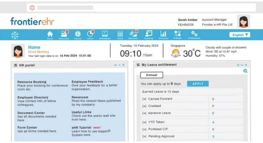 Frontier e-HR Software