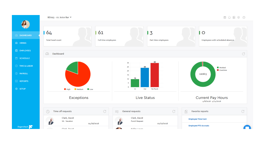 Software payroll Fingercheck