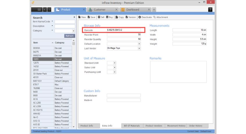 Software Barcode InFlow Inventory