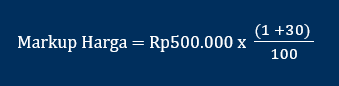 contoh markup harga