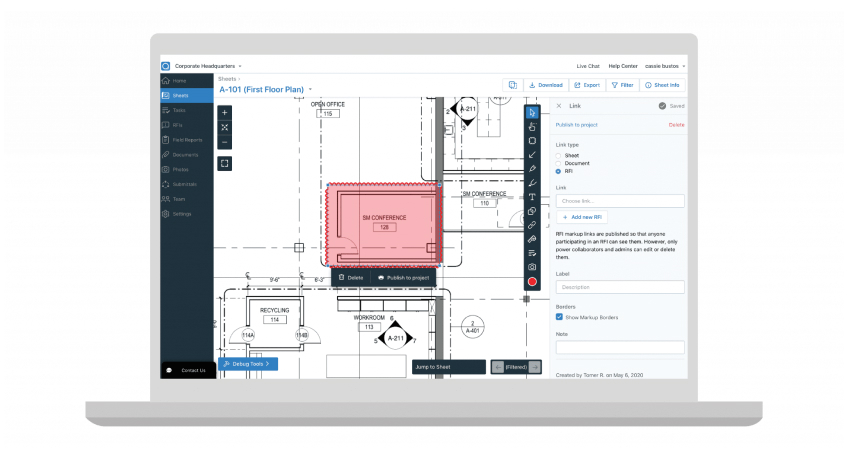 Aplikasi Kontraktor PlanGrid