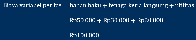 contoh perhitungan biaya variabel per produk