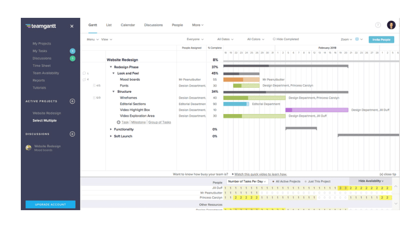 software rab teamgantt