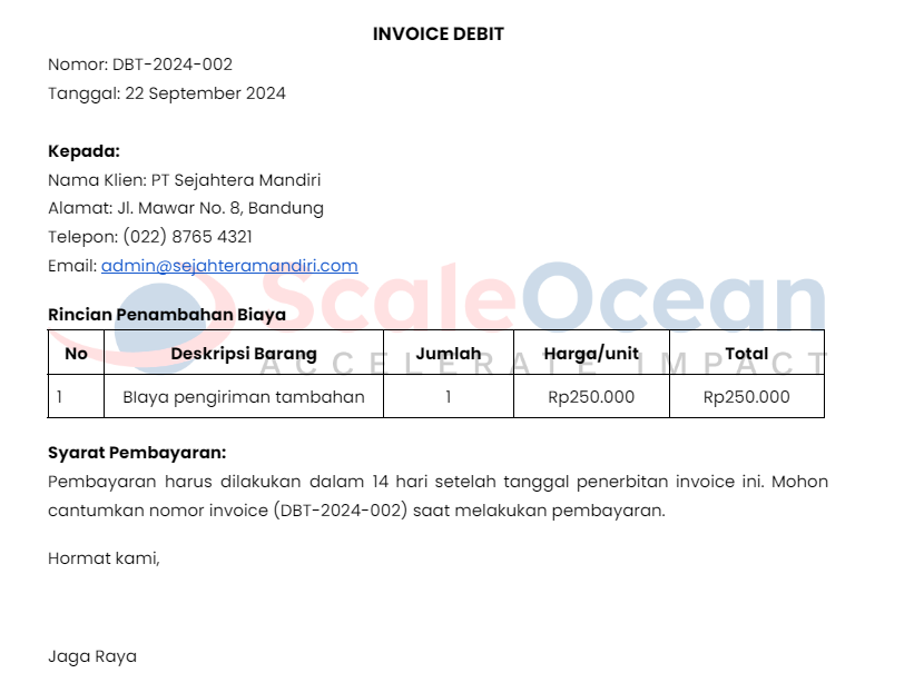 Invoice Debit