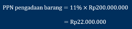 contoh perhitungan tarif ppn pengadaan barang