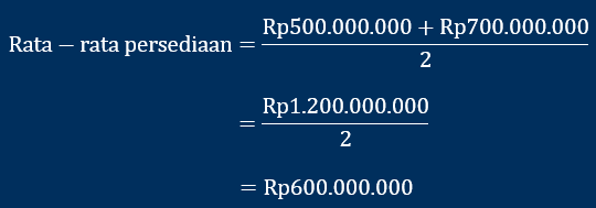 contoh perhitungan rata-rata persediaan