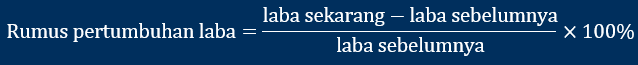 rumus perhitungan pertumbuhan laba perusahaan manufaktur