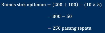 contoh perhitungan stok optimum