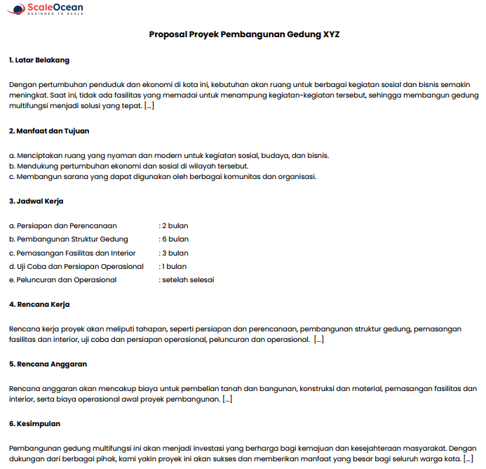 Contoh Proposal Proyek