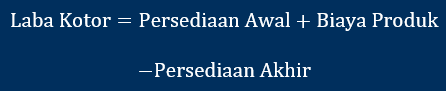 rumus menghitung laba kotor perusahaan manufaktur untuk HPP