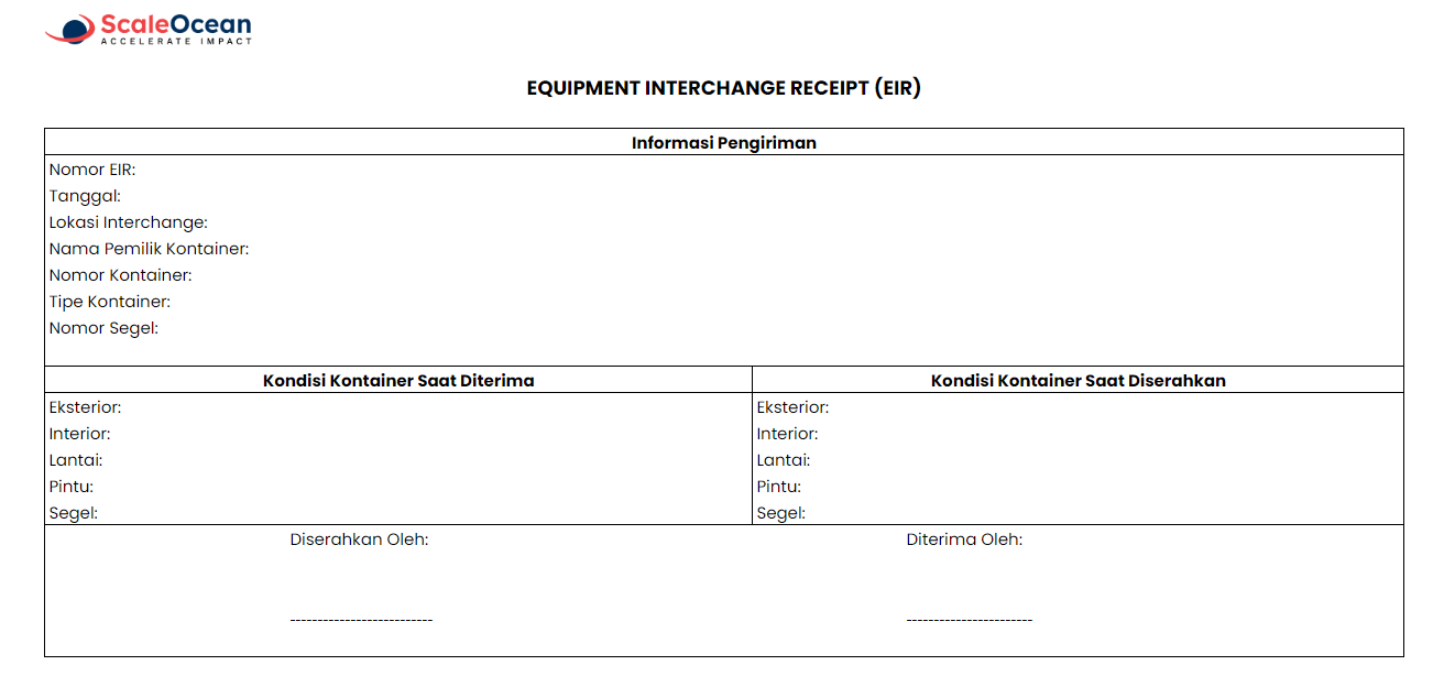 Contoh dokumen EIR