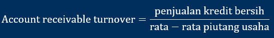 Rumus Accounts receivable turnover